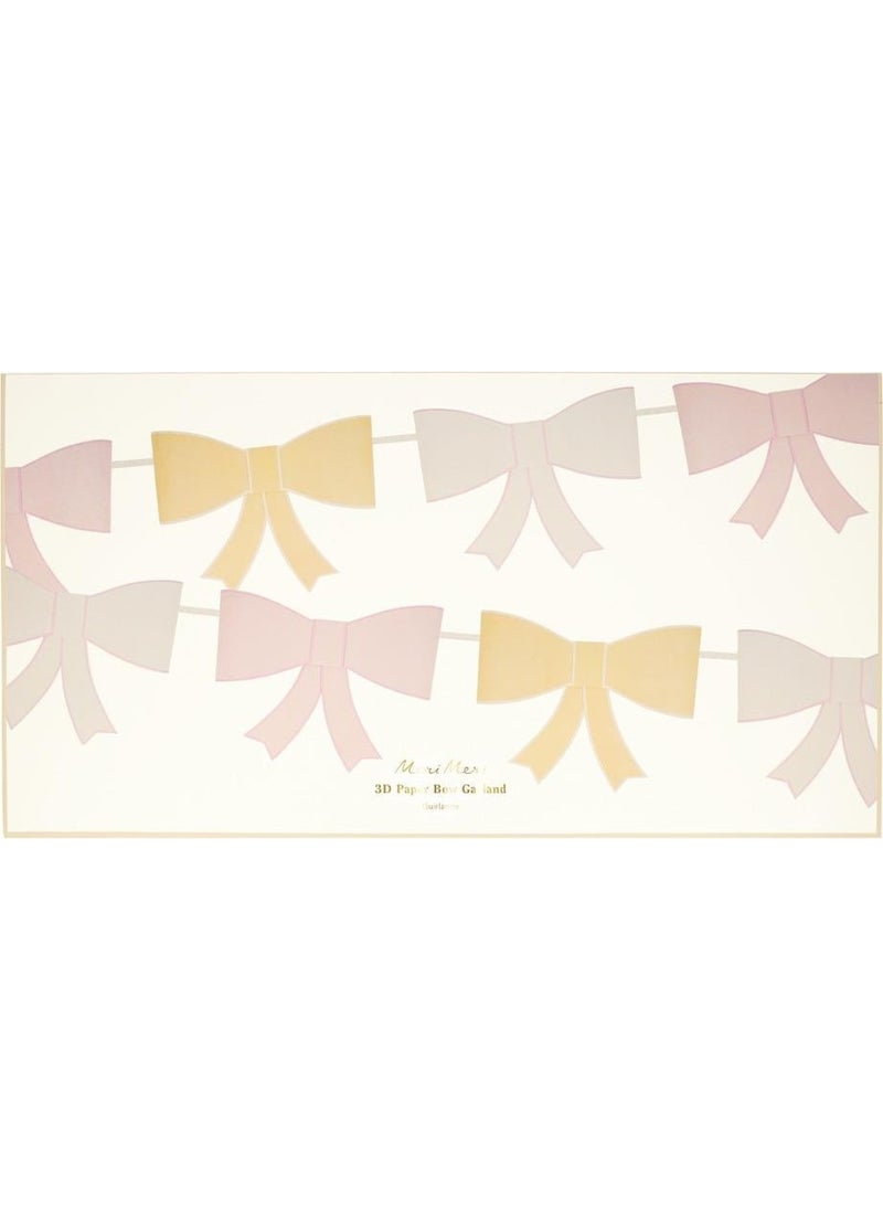 Meri Meri - - 3D Ribbon Hanging Ornament - Image 1