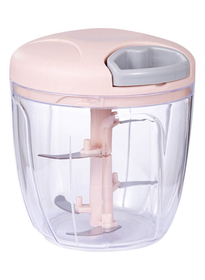 Manual Food Chopper Pink 12.5*12*12cm - Image 5