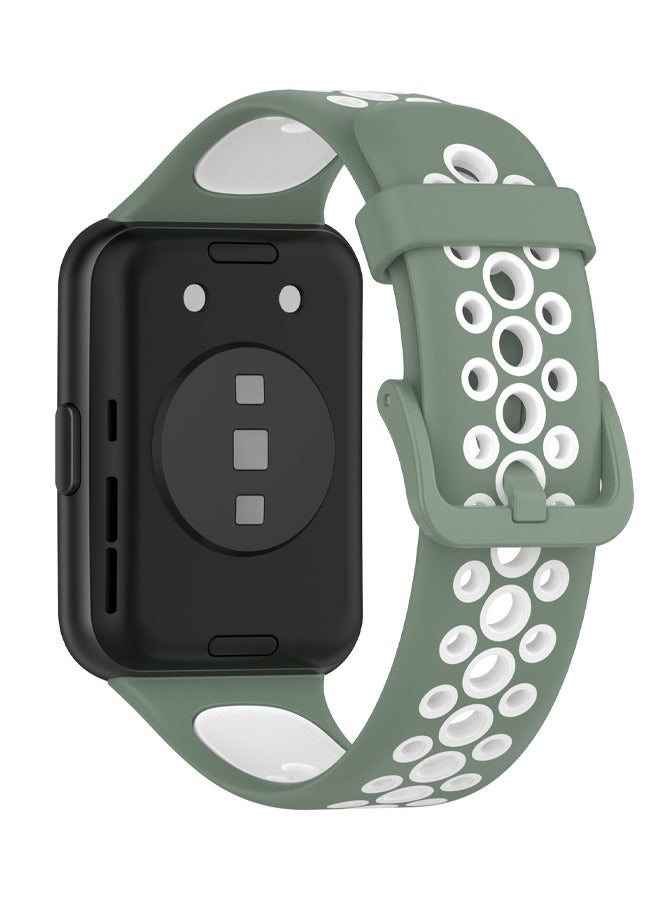 مناسبة لساعة Huawei Watch Fit 2 بحزام ذو فتحة بلونين - Image 2