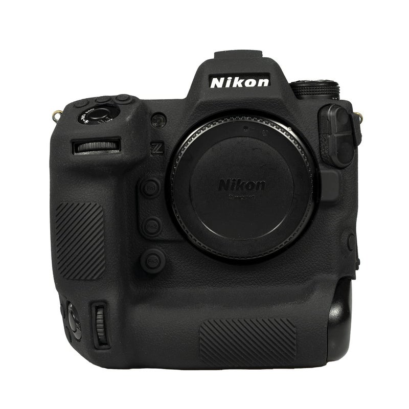 STSEETOP Camera Case for Nikon Z9 - Protective Silicone DSLR Skin Cover, Detachable Cage, Shockproof, Dustproof (Black) - Image 1