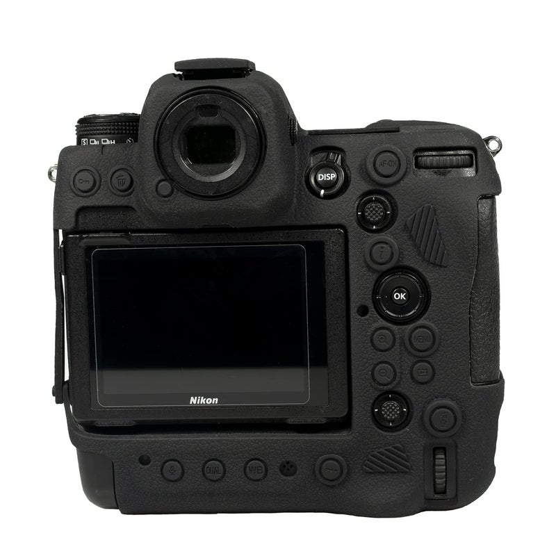 STSEETOP Camera Case for Nikon Z9 - Protective Silicone DSLR Skin Cover, Detachable Cage, Shockproof, Dustproof (Black) - Image 2