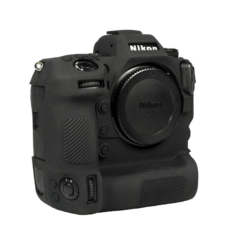 STSEETOP Camera Case for Nikon Z9 - Protective Silicone DSLR Skin Cover, Detachable Cage, Shockproof, Dustproof (Black) - Image 3