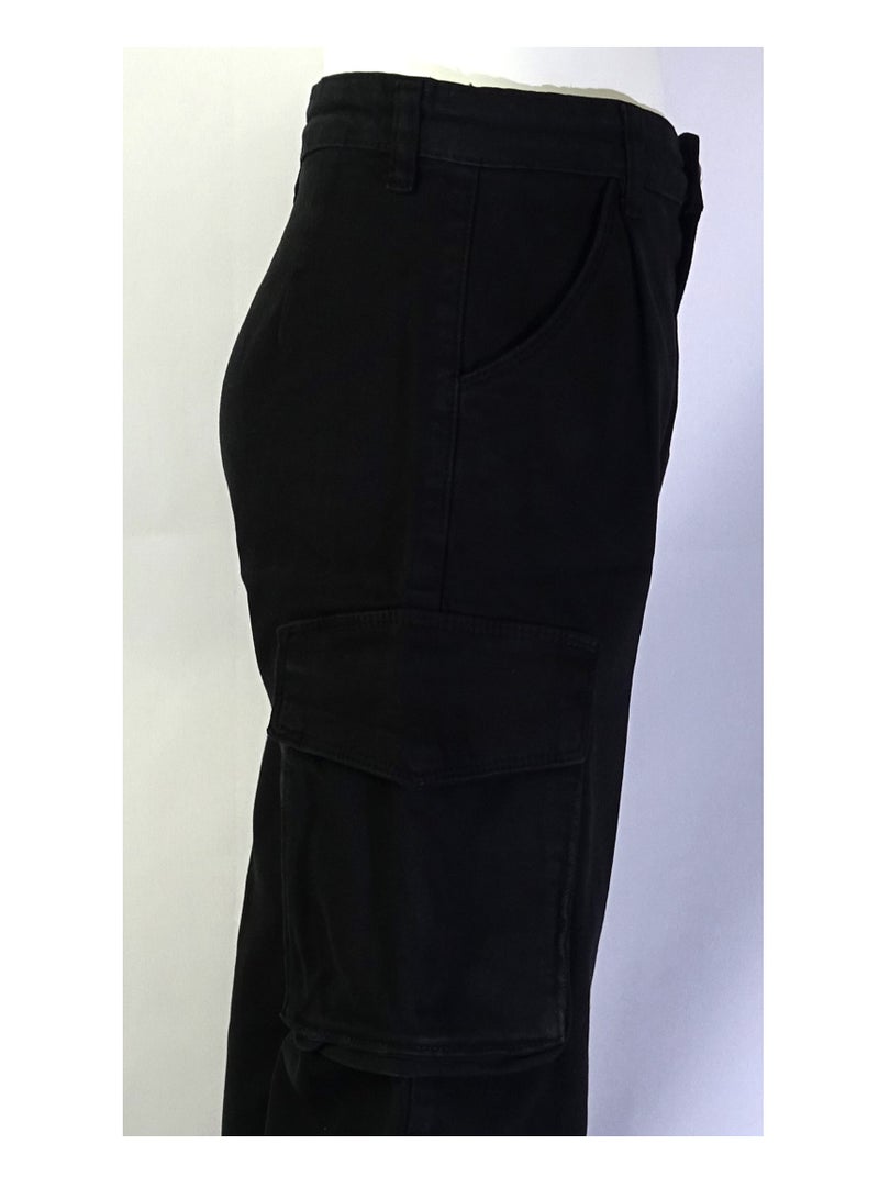 SHELTER "Girls' pants with a buttoned waistband, multiple pockets, and solid colors from the Shelter collection 23022." - Image 4