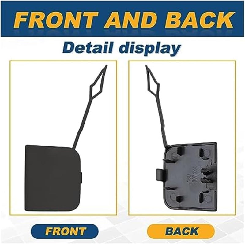 QASULER Tow Hook Eye Cover for VW Jetta 2015-2018 - Image 3