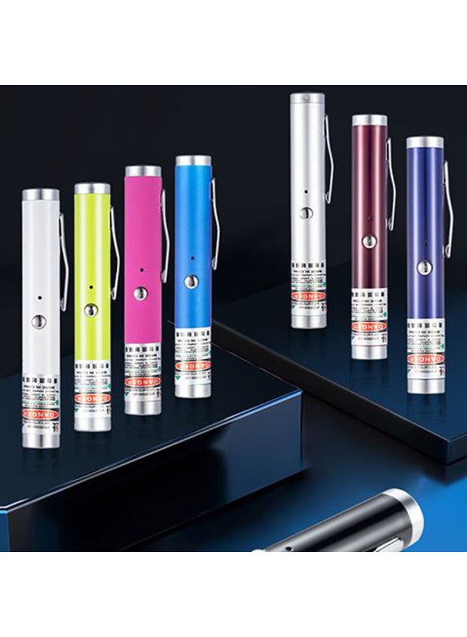 Usb Rechargeable Light Single-point Laser Flashlight Aluminum Alloy Sandbox Indicator Laser Lamp Manufacturer Wholesale-Color:Short Aluminum Alloy Pen  - Image 1