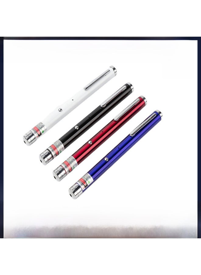 Usb Rechargeable Light Single-point Laser Flashlight Aluminum Alloy Sandbox Indicator Laser Lamp Manufacturer Wholesale-Color:Short Aluminum Alloy Pen  - Image 2
