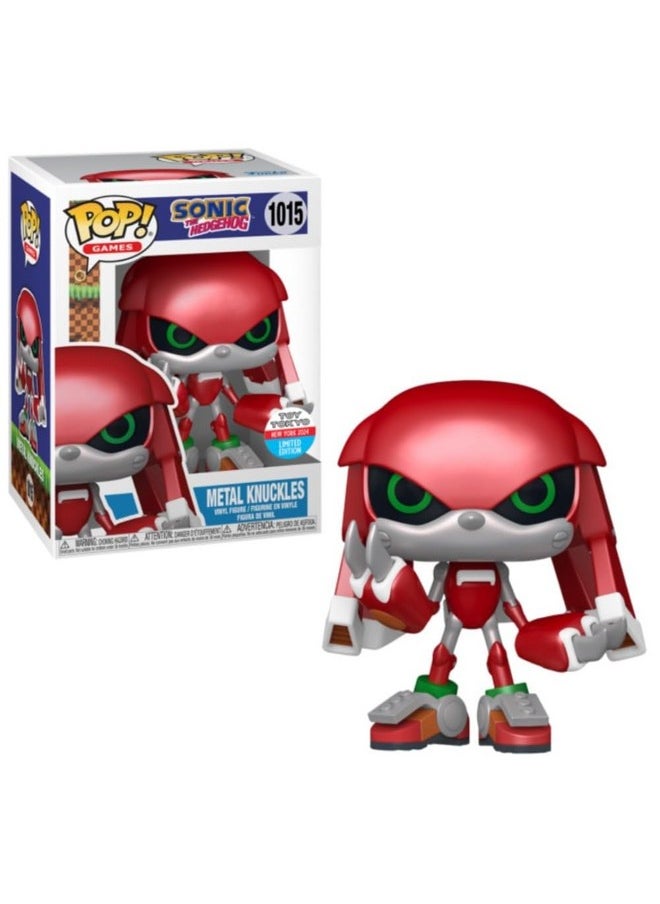 Funko Funko Pop! Games: Sonic The Hedgehog - Metal Knuckles Vinyl Figure, NYCC 2024 Shared Exclusive, 4.25 in  - Image 1