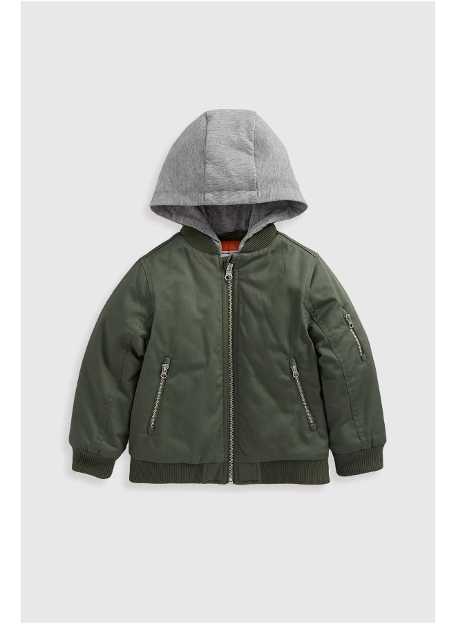 mothercare Khaki Bomber Jacket  - Image 1