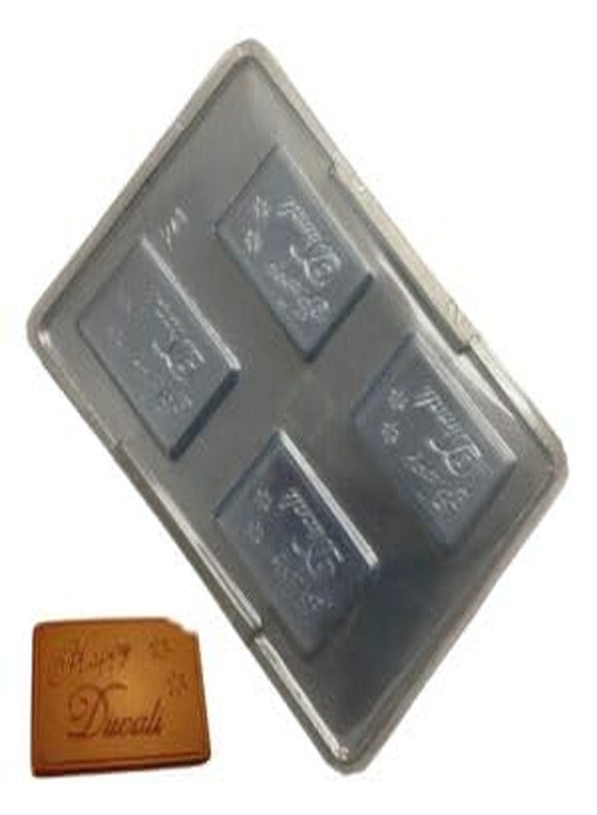 Global+Plus Happy Diwali Biscuit Bar Chocolate PVC Mold - Image 1