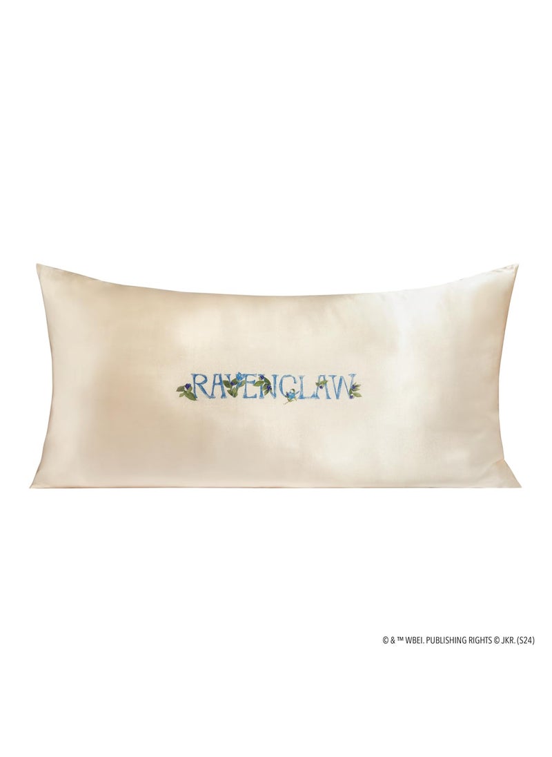 Kitsch x Harry Potter Ravenclaw Satin Pillowcase with Zipper for Hair & Skin - Double-Sided  Softer Than Silk  Wrinkle-Free  Machine Washable  Frizz Control  Breakout Prevention - King Size (19x36)
