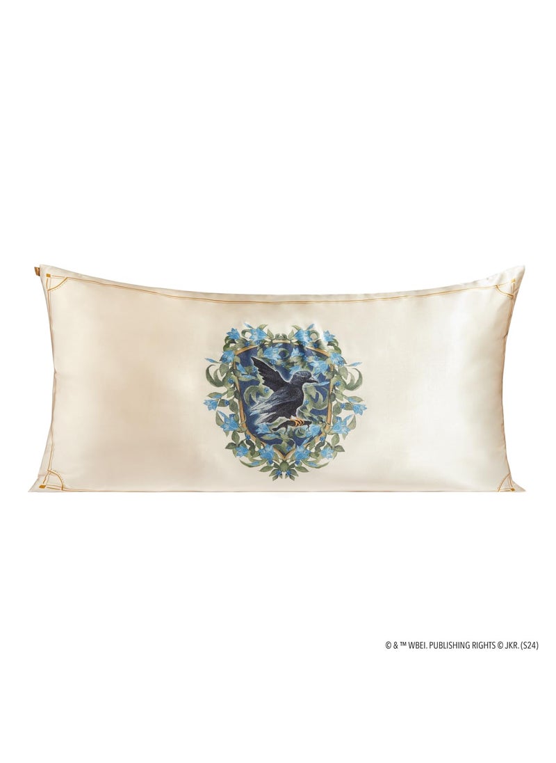 Kitsch x Harry Potter Ravenclaw Satin Pillowcase with Zipper for Hair & Skin - Double-Sided  Softer Than Silk  Wrinkle-Free  Machine Washable  Frizz Control  Breakout Prevention - King Size (19x36)