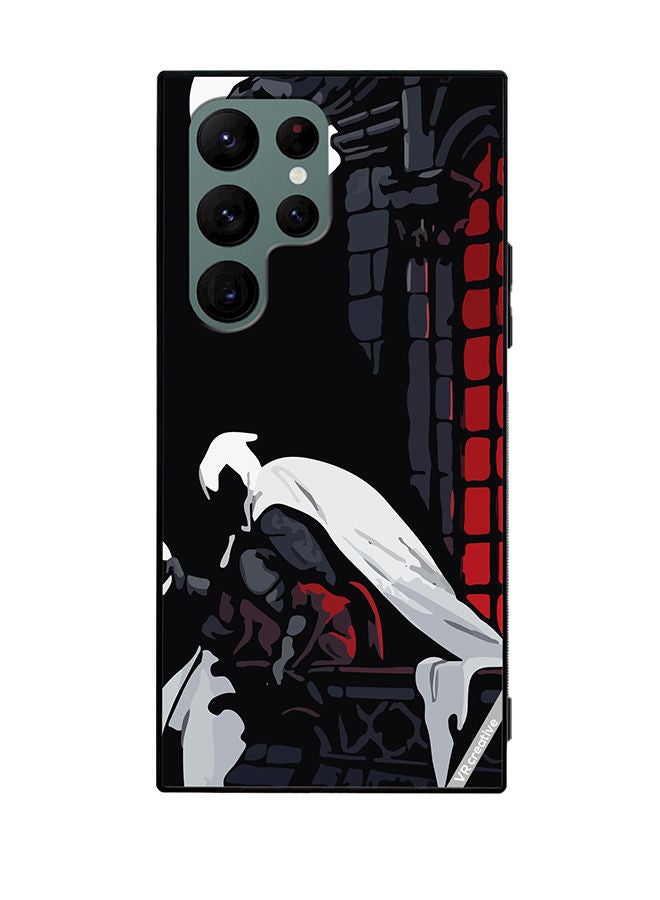 VR CREATIVE Protective Case Cover For Samsung Galaxy S22 Ultra 5G Moon Knight Design Multicolour - Image 1