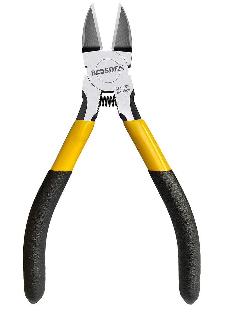 BOOSDEN 5 inch Flush Cutter Dikes Wire Cutter for Crafting Electrical Jewelry Making Ultra Sharp Wire Clippers