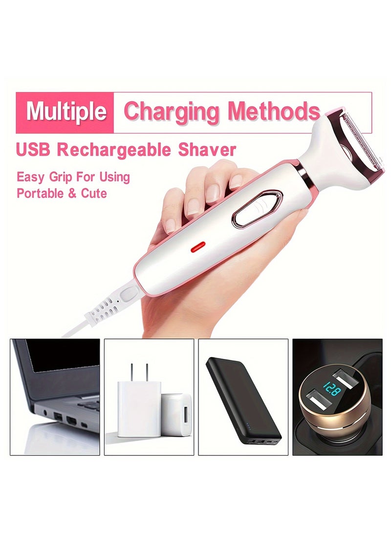 Generic - 4 In 1 Body Hair Removal Epilator Armpit Hair Bikini Hair Leg Hair Pubic Hair Electric Razor Clipper Shaver Trimmer Women - Image 1