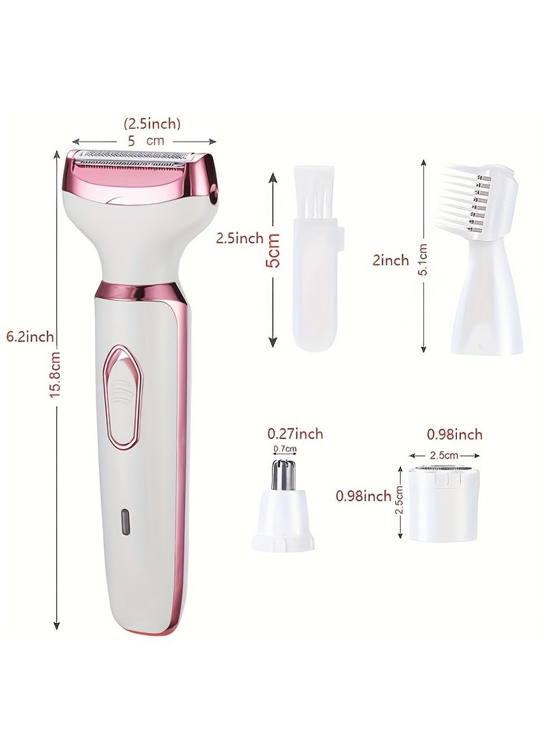 Generic - 4 In 1 Body Hair Removal Epilator Armpit Hair Bikini Hair Leg Hair Pubic Hair Electric Razor Clipper Shaver Trimmer Women - Image 1