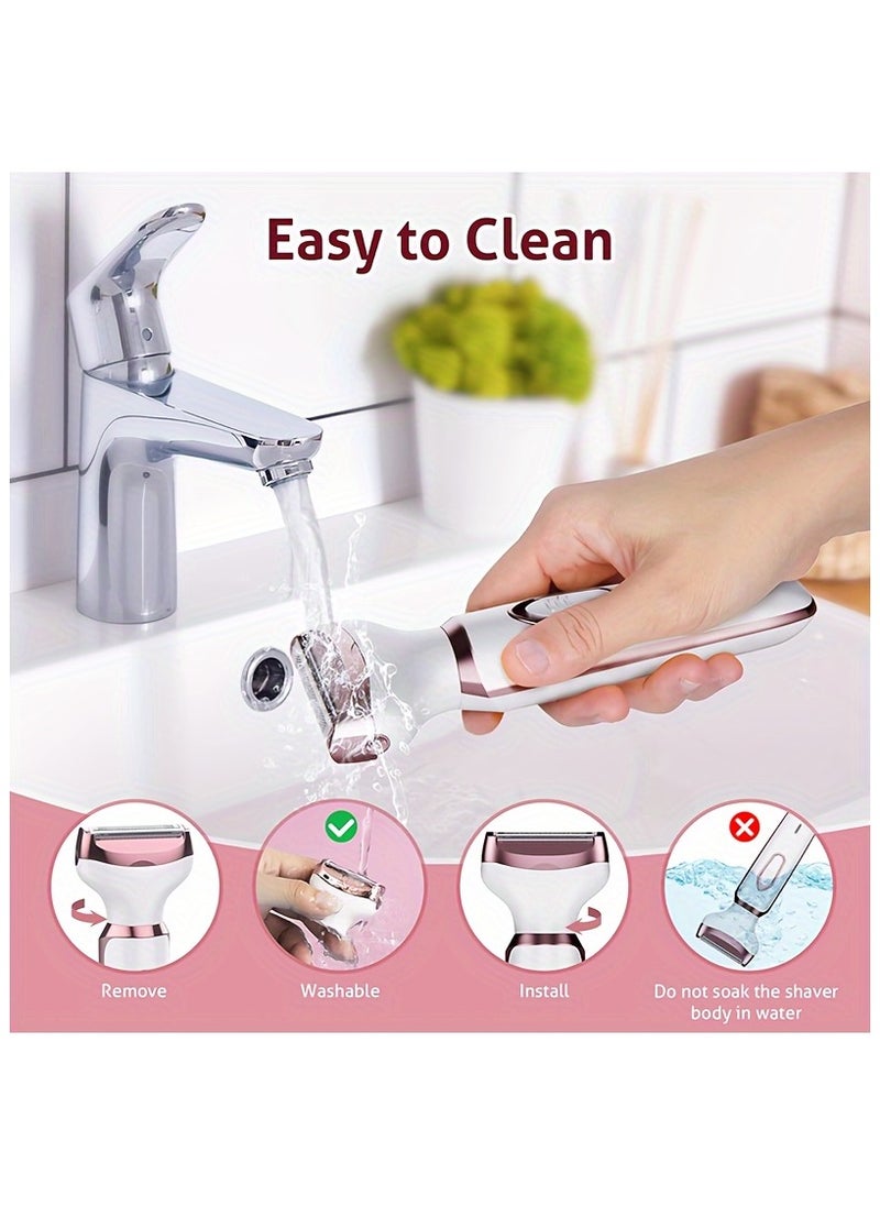 Generic - 4 In 1 Body Hair Removal Epilator Armpit Hair Bikini Hair Leg Hair Pubic Hair Electric Razor Clipper Shaver Trimmer Women - Image 1