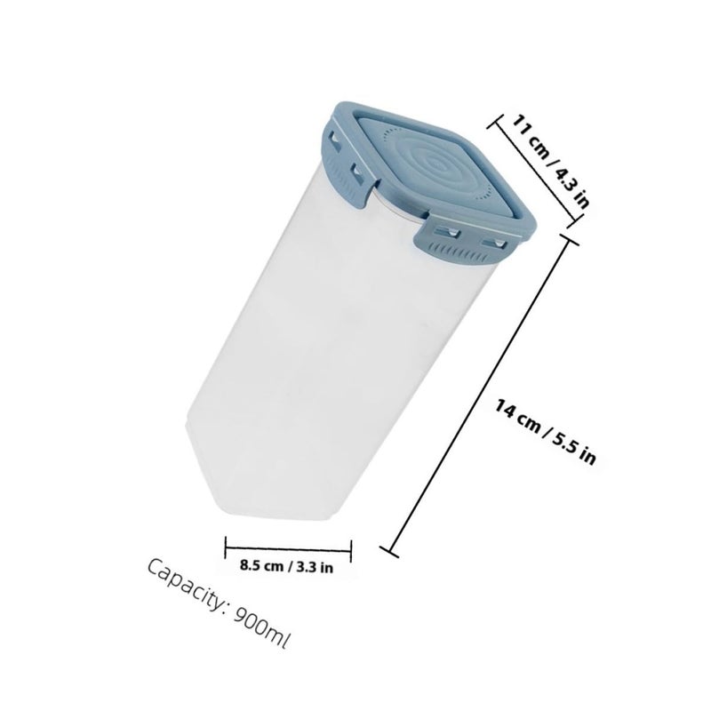 Reusable 900ml Airtight Food Storage Container With Lid For Yogurt Bread Pantry - Image 3