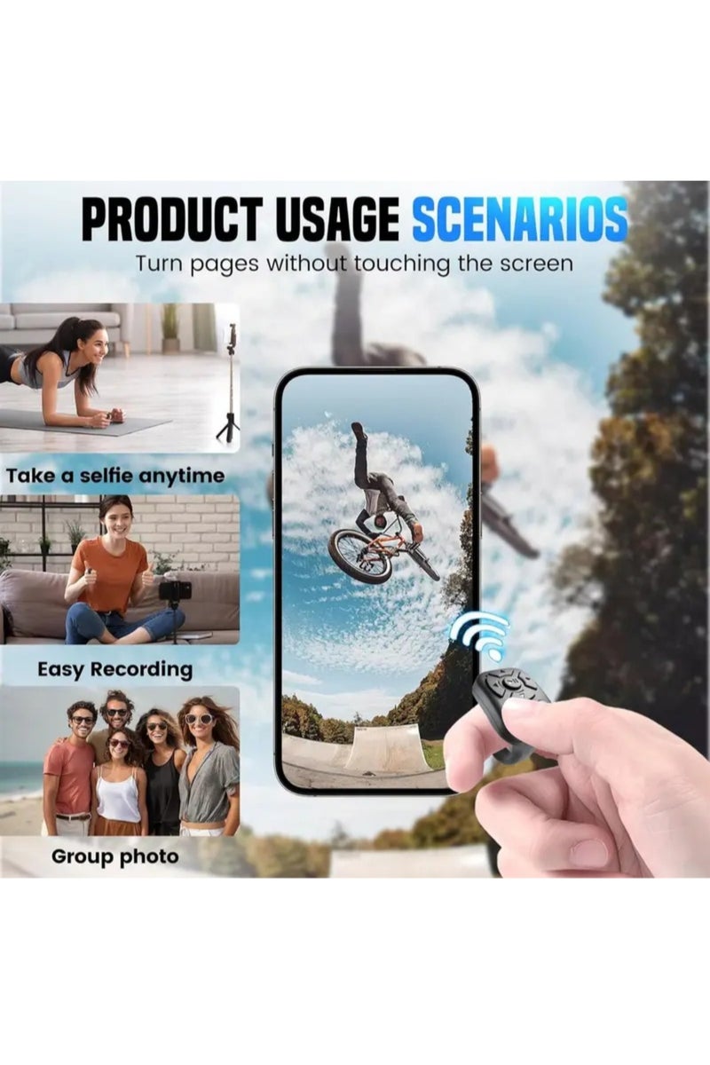 Aura Select Wireless TikTok Scrolling Ring - Bluetooth Page Turner & Camera Shutter Remote Compatible for iPhone/Android, Hands-Free Video Control, Music Controller, Selfie Assistant ，2 pack - Image 4