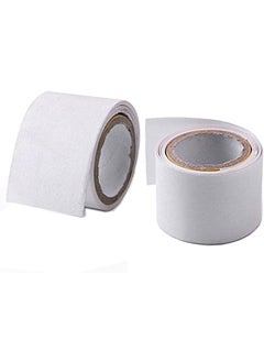 Luzen 2Pcs Self Adhesive Silk Nail Wrap Nail Protector Repair Sticker UV Gel Acrylic Nail Art Tools for Home or Nail Salon Use, White 