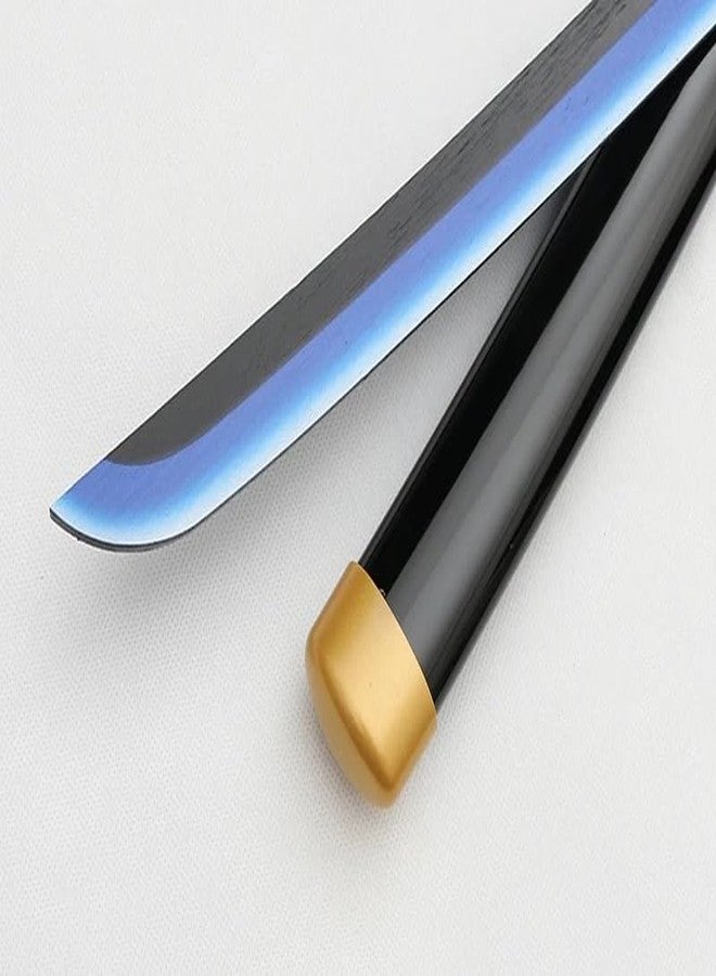 EXCELCHOICE Demon Slayer Tomioka Giyu Katana Wooden Sword/Katana Toy Life Size Nichirin 104CM Bamboo Wood Giyu Water Hashira 2024 (with Single Layer Stand) Anime Cosplay Replica - Image 4