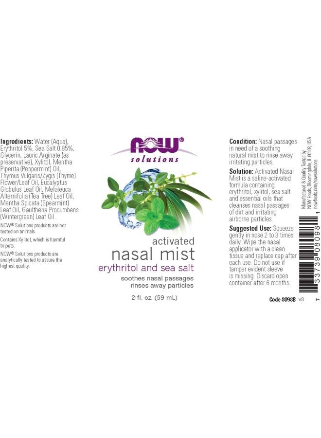 Now Foods Activated Nasal Mist - Image 3