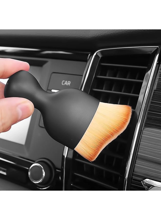 Goodtool 2 Pack Car Interior Dusting Brush, Car Cleaning Brush, Soft Bristle Detail Brush, Dusting Tool For Vents, Signs, Center Consoles, Dashboards, Seats, Armrests, Windows, Leather - Image 4