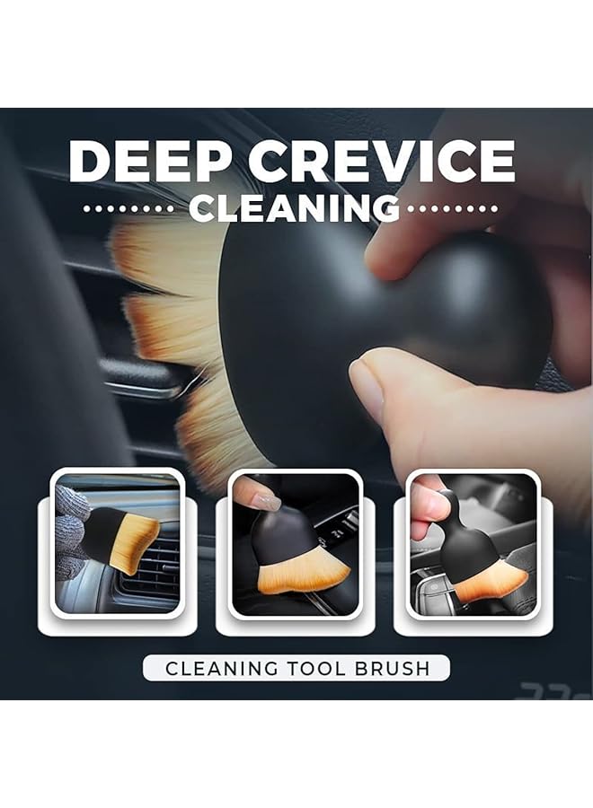 Goodtool 2 Pack Car Interior Dusting Brush, Car Cleaning Brush, Soft Bristle Detail Brush, Dusting Tool For Vents, Signs, Center Consoles, Dashboards, Seats, Armrests, Windows, Leather - Image 3