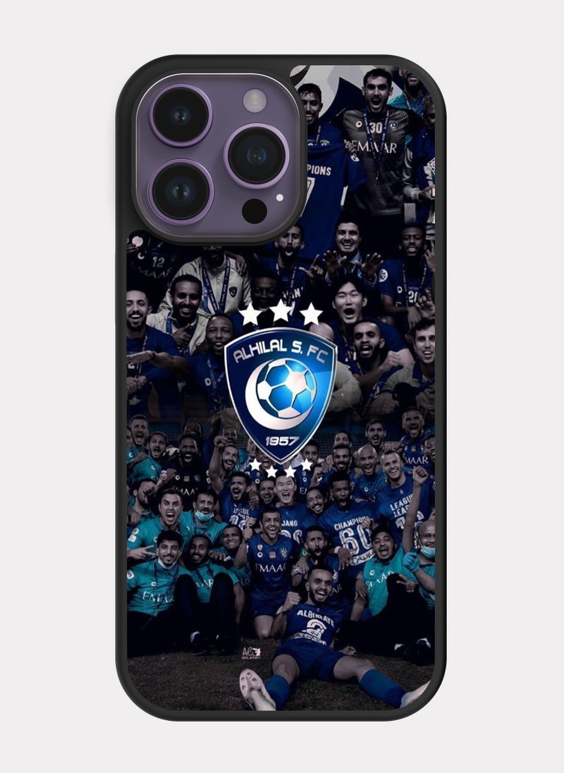 بكسلات كفر ايفون 14 برو ماكس نادي الهلال  ازرق - Image 1