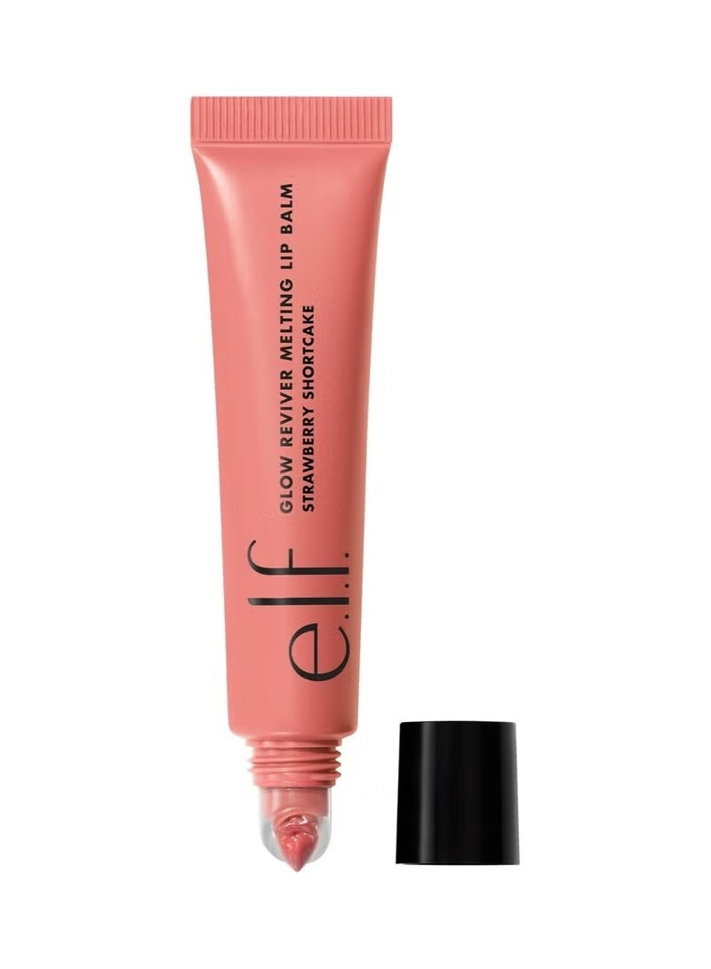 elf Glow Reviver Melting Strawberry Shortcake Lip Balm, Hydrating Tinted Lip Balm For A Glossy - Image 1