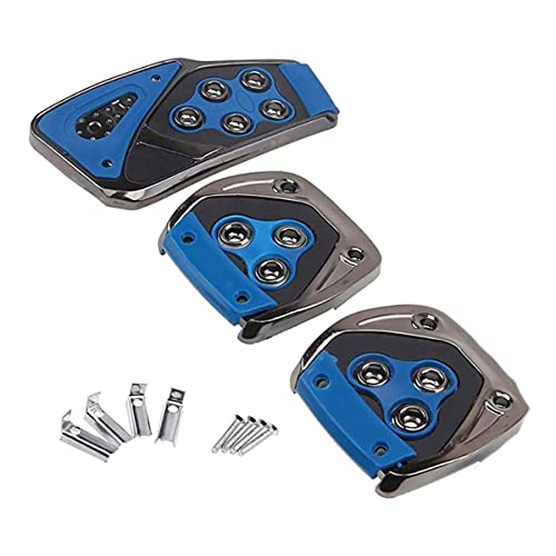 Selifaur - 3 Pcs Blue Non-Slip Manual Car Pedals kit Pad Covers Set for KWID Climber - Image 1