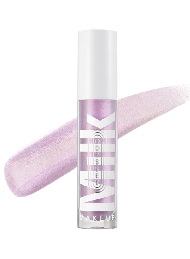 ميلك ميكب ملمع شفاه زيتي مرطب غير لزج من ميلك ميك أب أوديسي - أدفنتشر (بلمسة لافندر لامعة) 6.5 مل - زيت مرطب للشفاه نباتي - Image 1