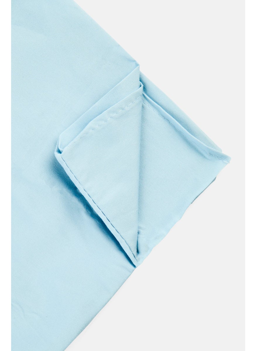 YOTO 2 Pieces Full Comfortable With Lasting Durability Fitted Sheets 120 x 200 With 25 cm, Blue  - Image 3
