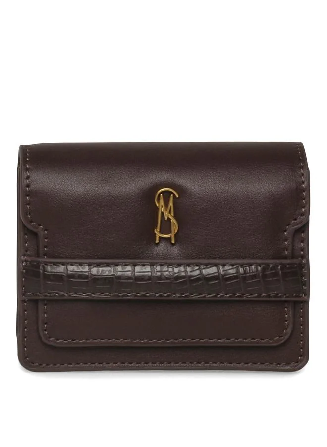 Bizzi Card Holder Chocolate & Gold Women's Handbag