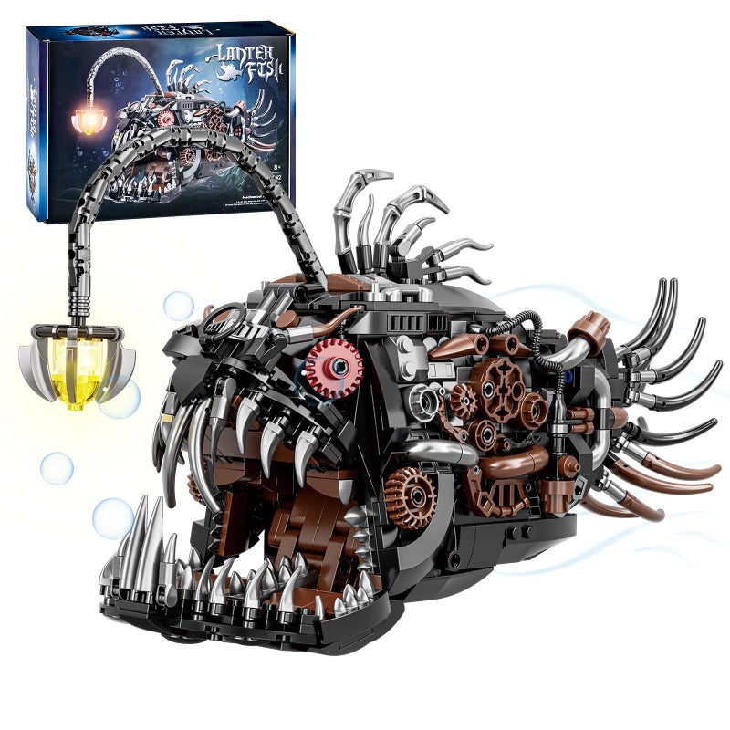 BNG Mechanical Fish Building Set for AdultOcean Animal Building Blocks ToyCollectible Decor for Home or OfficeSTEM Gift for Teens Boys Girls 8 1038PCS - Image 3