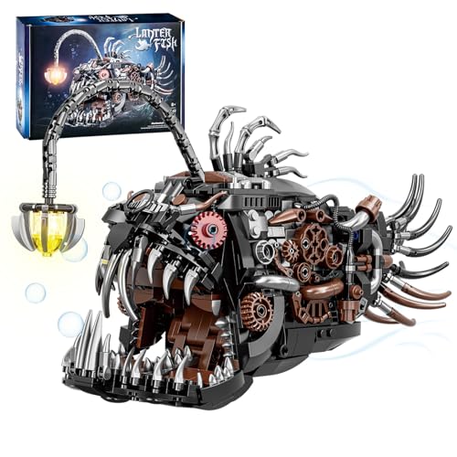 BNG Mechanical Fish Building Set for AdultOcean Animal Building Blocks ToyCollectible Decor for Home or OfficeSTEM Gift for Teens Boys Girls 8 1038PCS - Image 1