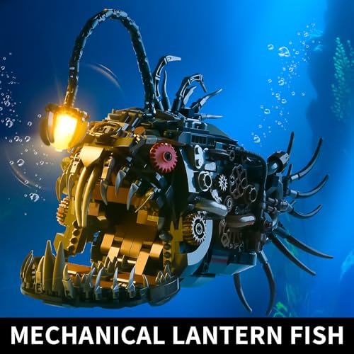 BNG Mechanical Fish Building Set for AdultOcean Animal Building Blocks ToyCollectible Decor for Home or OfficeSTEM Gift for Teens Boys Girls 8 1038PCS - Image 5