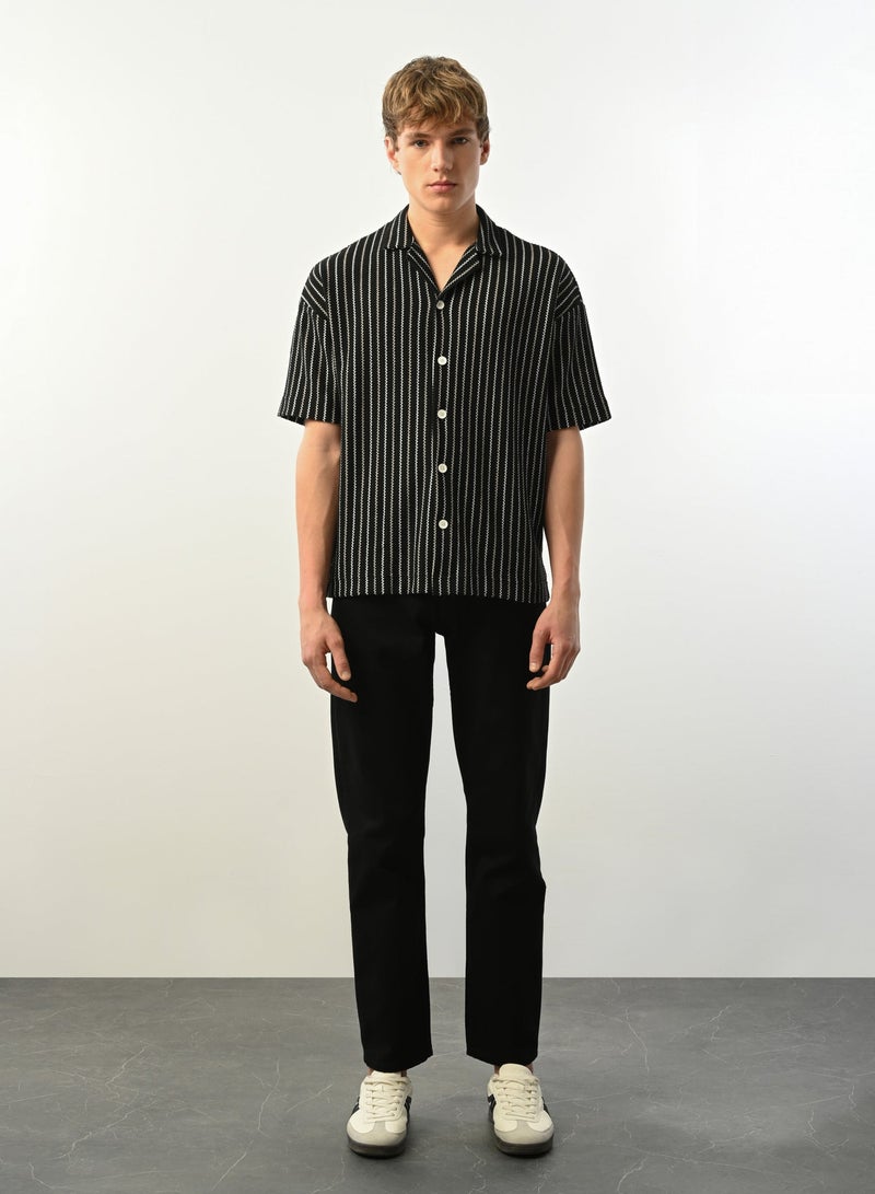 Marrakech Short Sleeves Striped Casual Shirt for Men – Multi Color - Image 4