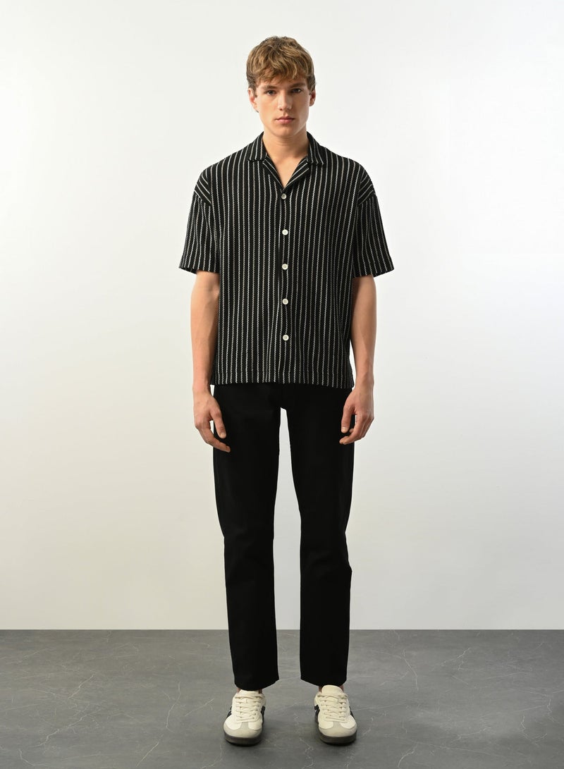 Marrakech Short Sleeves Striped Casual Shirt for Men – Multi Color - Image 2