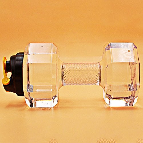 Dulcii 2.2L Dumbbell Shape Water Bottle  PETG Eco-Friendly Sports Fitness Exercise Water Jug for Gym  Yoga  Running  Outdoors  Cycling  and Camping (Transparent) - Image 4