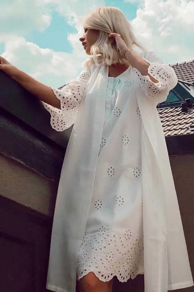 Magic Form 30108 Maternity Cotton Nightgown Dressing Gown Set