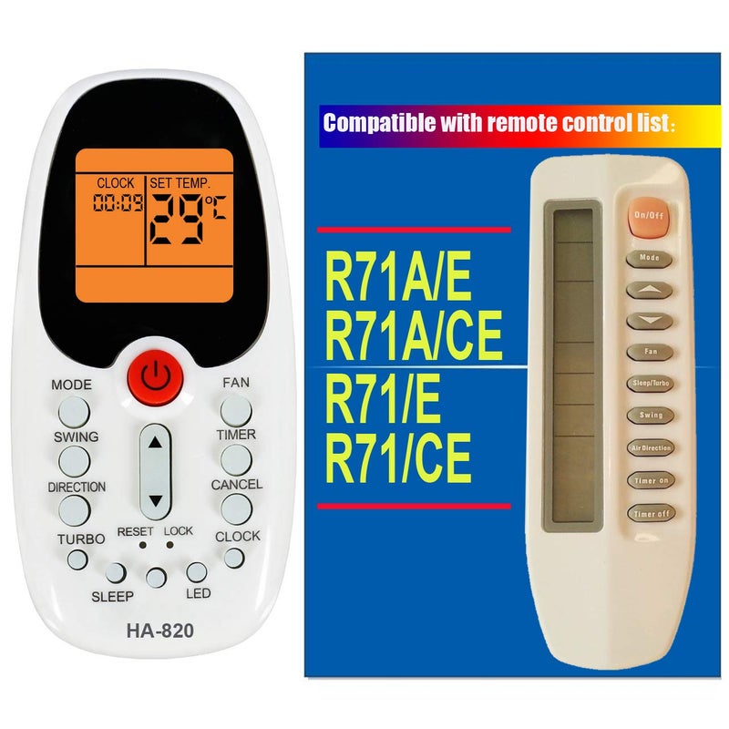 Generic Replacement Westpoint Window Wall Mounted Portable Air Conditioner Remote Control Compatible for Remote Control Model Number R71ae R71e R71ace R71ce