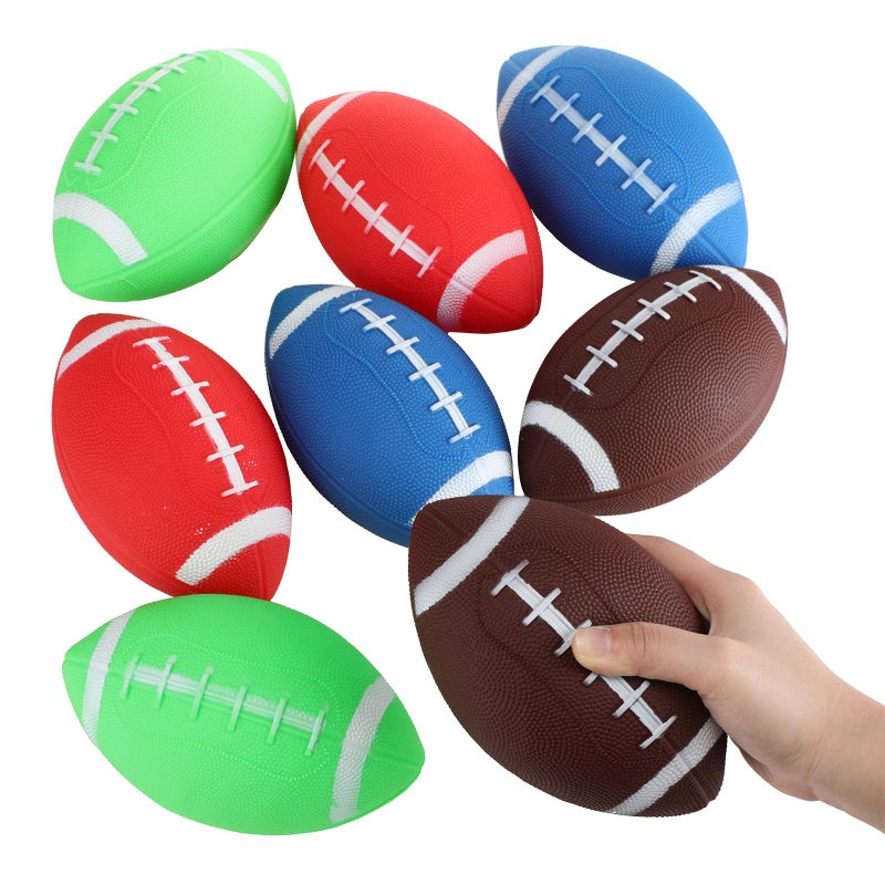 Sosation 12 Pcs Mini Inflatable Football Mini Rugby Playground Small Inflatable Football Toys for Outdoor and Indoor Games Gifts Party Favors - Image 4
