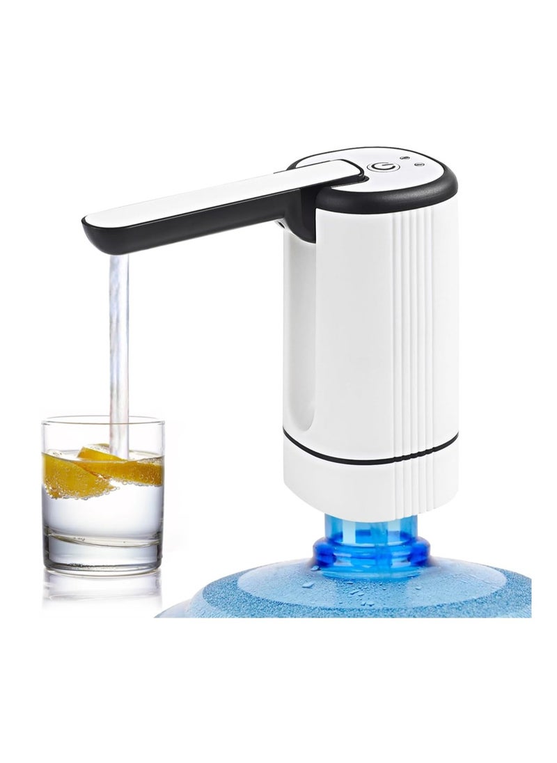 KASTWAVE Electric Water Bottle Pump Portable Foldable Drinking Water Pump USB Charging Automatic Drinking Water jug Dispenser for Outdoor Camping or Family and Office  - Image 1