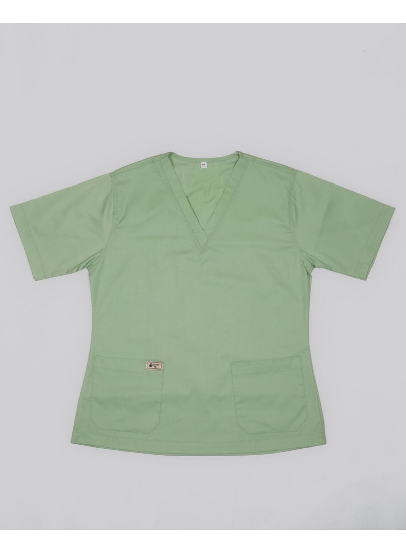Nanny Tag V-Neck Scrub Suit | Premium Stretchable Medical Uniform with Utility Pockets - Image 4