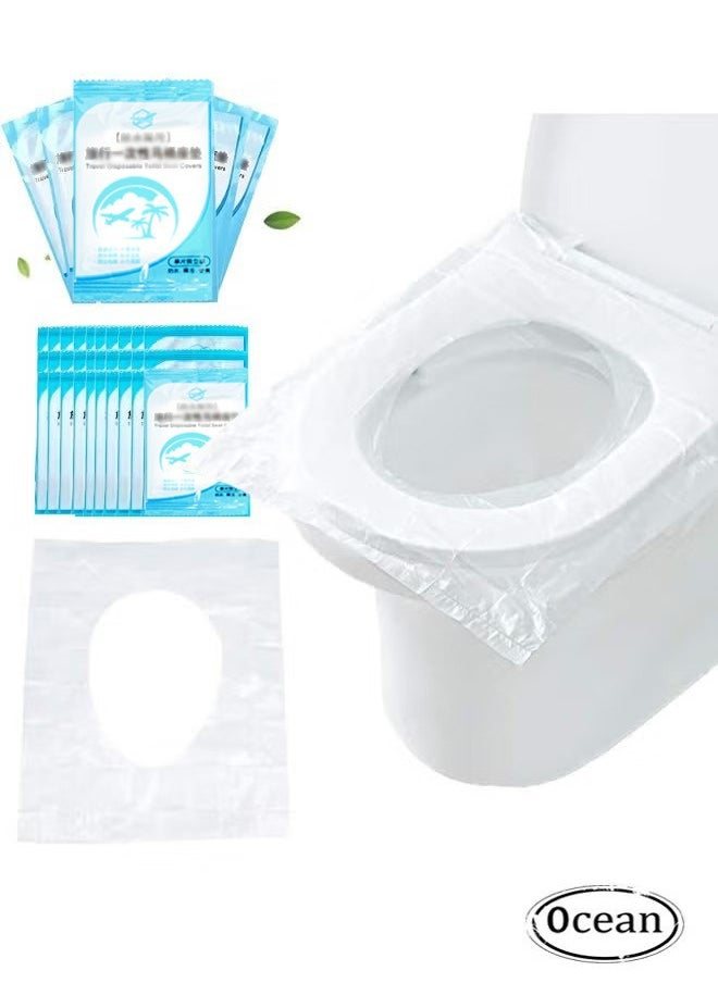 Ocean 50 PCS Travel Disposable Toilet Seat Cover Waterproof Portable WC Pad Toilet Mat For Baby Pregnant Mom,Independent Packing  - Image 1