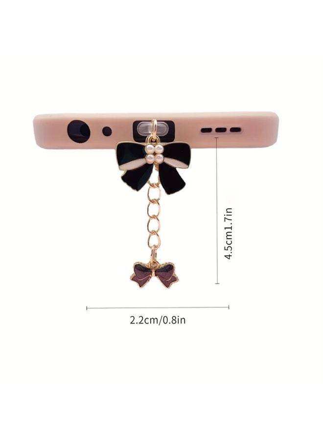 النوع الأبيض C سدادة غبار بسلسلة قوس لؤلؤي وقلادة - Image 3