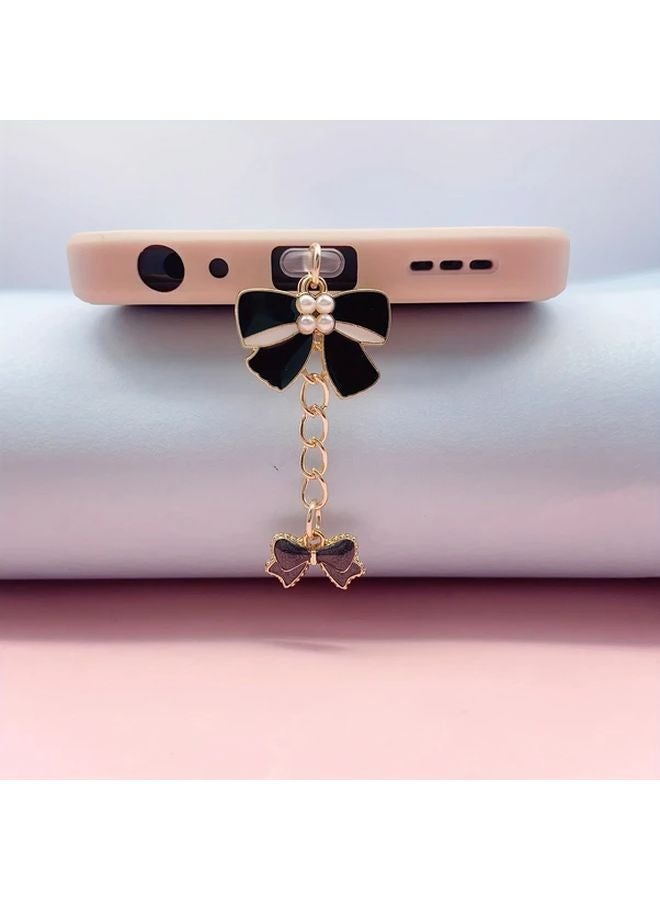 النوع الأبيض C سدادة غبار بسلسلة قوس لؤلؤي وقلادة - Image 5