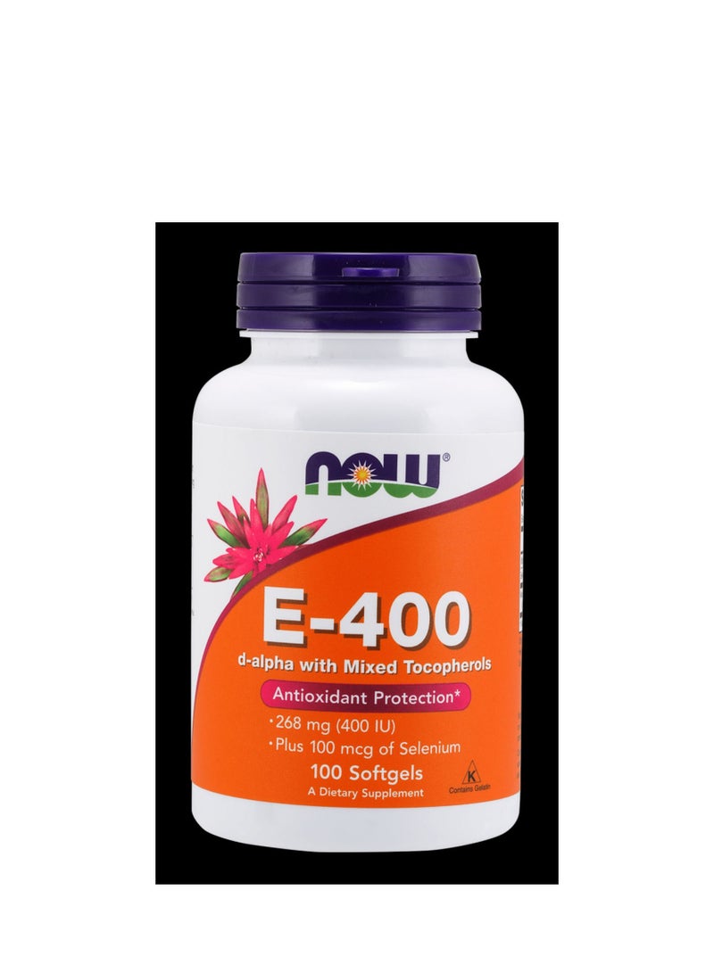 now Vitamin E-400 IU Softgels