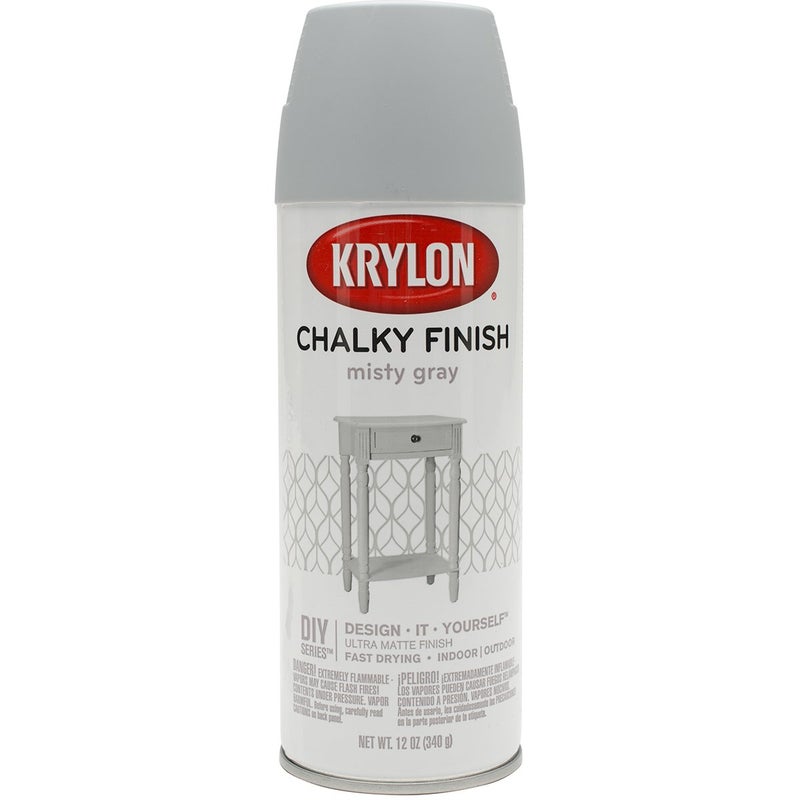 KRYLON 12 oz Krylon 4102 Misty Gray Chalky Finish Spray Paint Coating - Image 1
