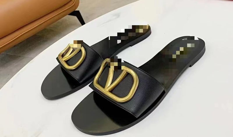 صنادل نسائية مسطحة جديدة للتجارة الخارجية لخريف 2023، تصميم عصري يناسب جميع الأذواق بنمط ليتشي للنساء - Image 1